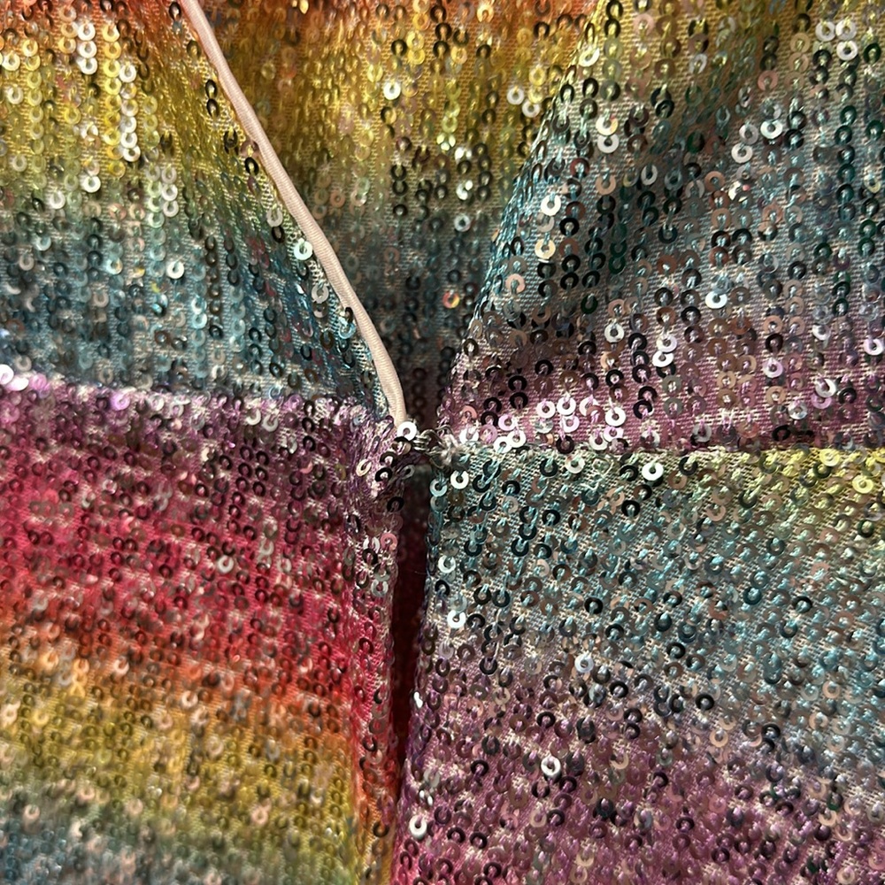 ModCloth pastel rainbow sequin blouse 3x - Picture 2 of 3